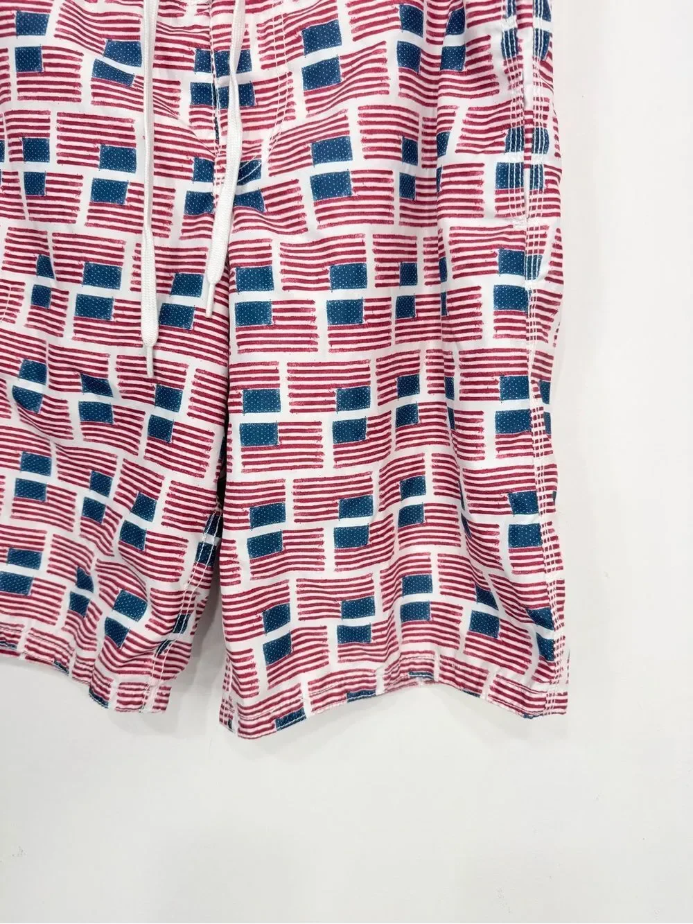 Old Navy Red White Blue Starry Mesh Lined Patriotic Americana Swim Board Shorts